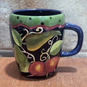 Gates Ware Vegetable Coffee Mug Blue Cup